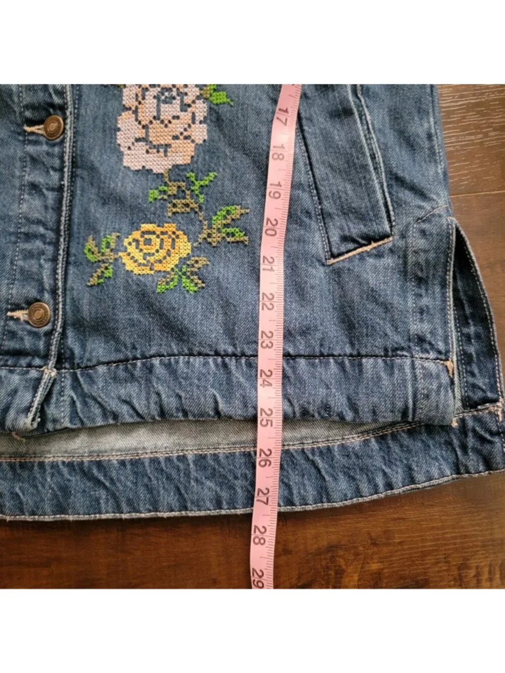 Free People Madison City Embroidered Jacket Festival Hippie Romance Womens XS - Picture 5 of 6